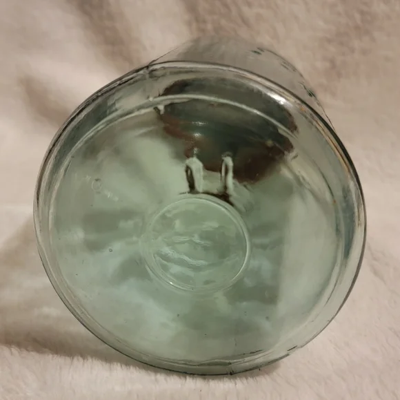 Vintage 1910-1923 Blue Ball Quart Mason Jar #11 - Picture 3 of 5